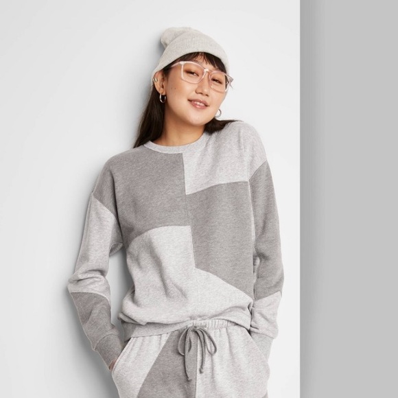 womens oversized crew neck sweatshirts